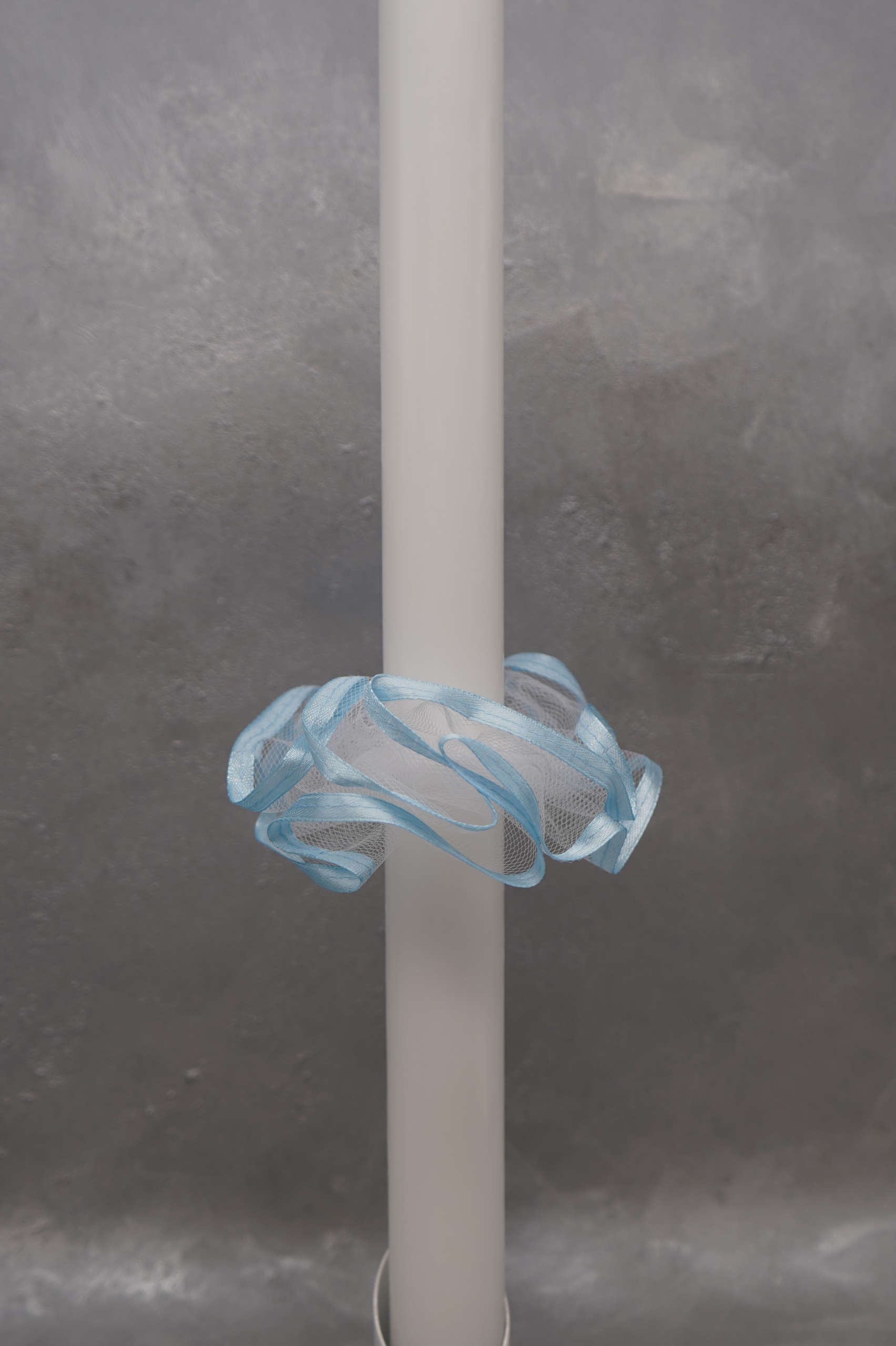 Tropfmanschette für Taufkerze blau
