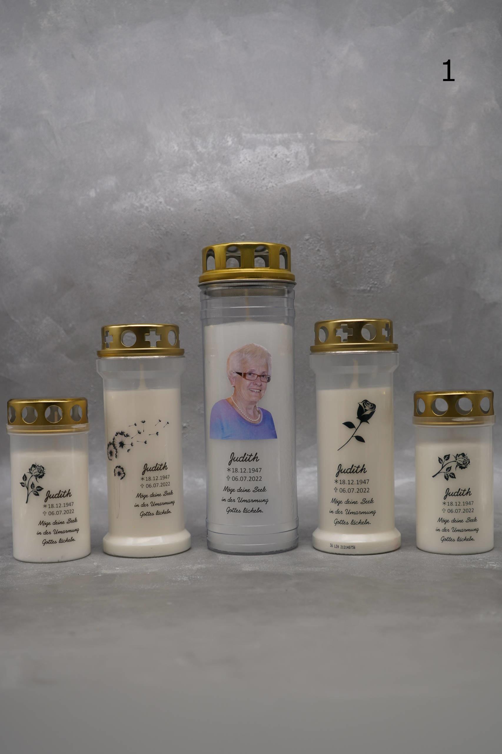 Grabkerze 5-er Set